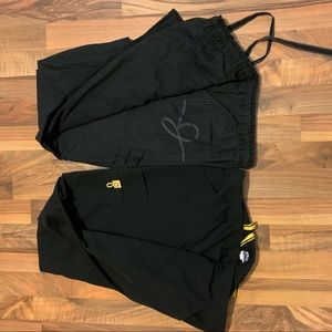 2 Pair Large Scrub Pants and Medium Scrub top